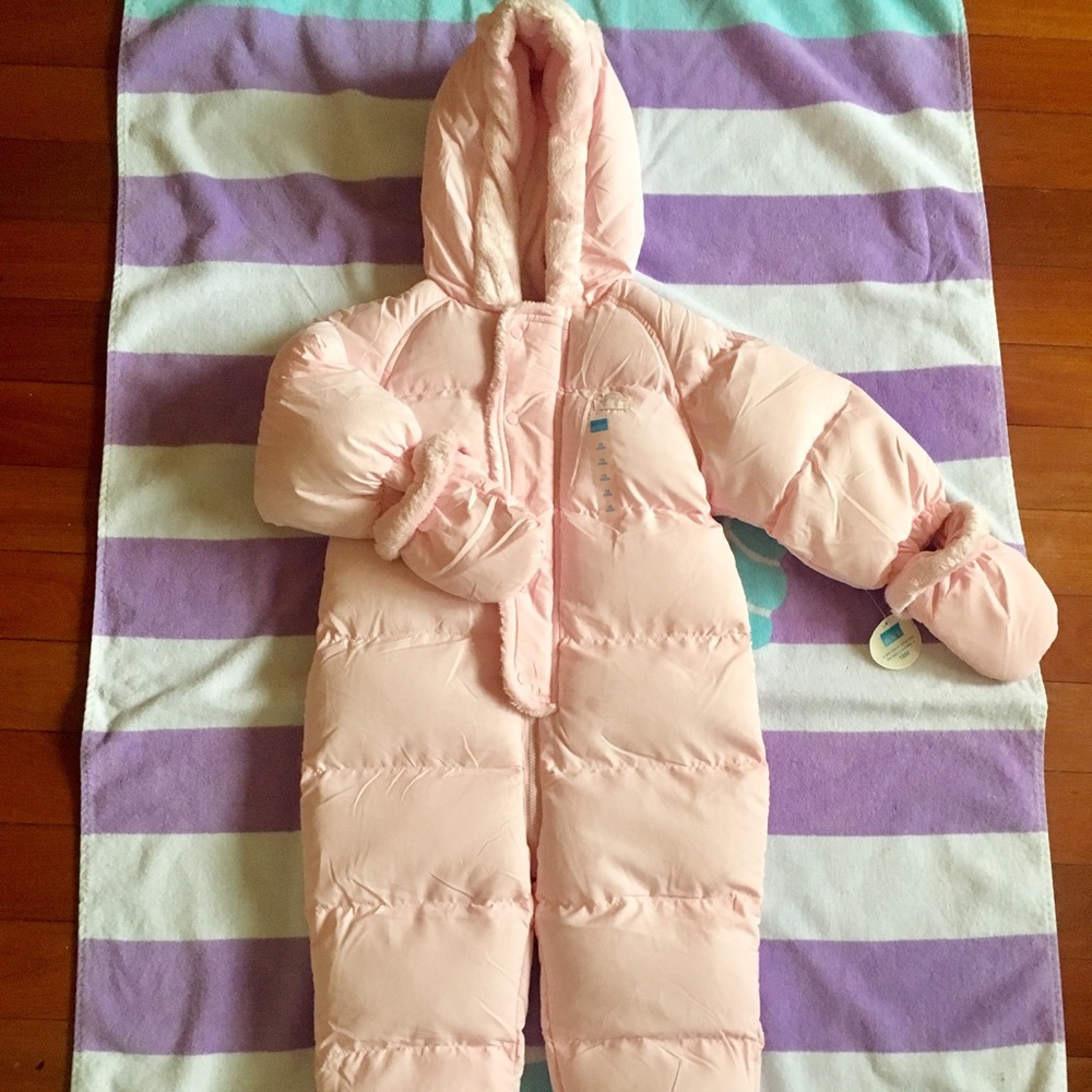 NWT Pink Snow Suit 18 months